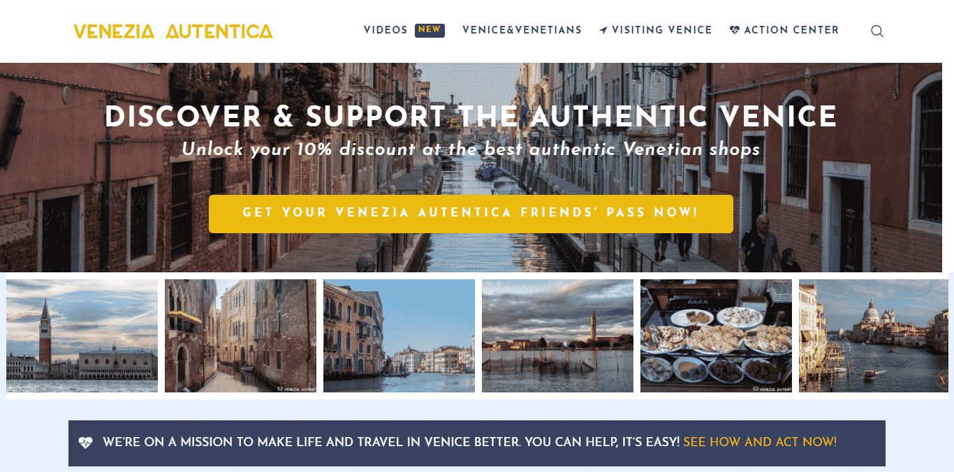 Venezia Autentica_ Discover and Support the au_ - http___veneziaautentica.com_ Venezia Autentica's website, veneziaautentica.com, turns 1 today - Venezia Autentica | Discover and Support the Authentic Venice - Our website veneziaautentica.com, launched 1 year agoCiao a tutti! Today is a special day for us as it is a day of celebration of this magnificent adventure