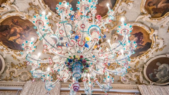 Rezzonico chandelier in Murano Glass